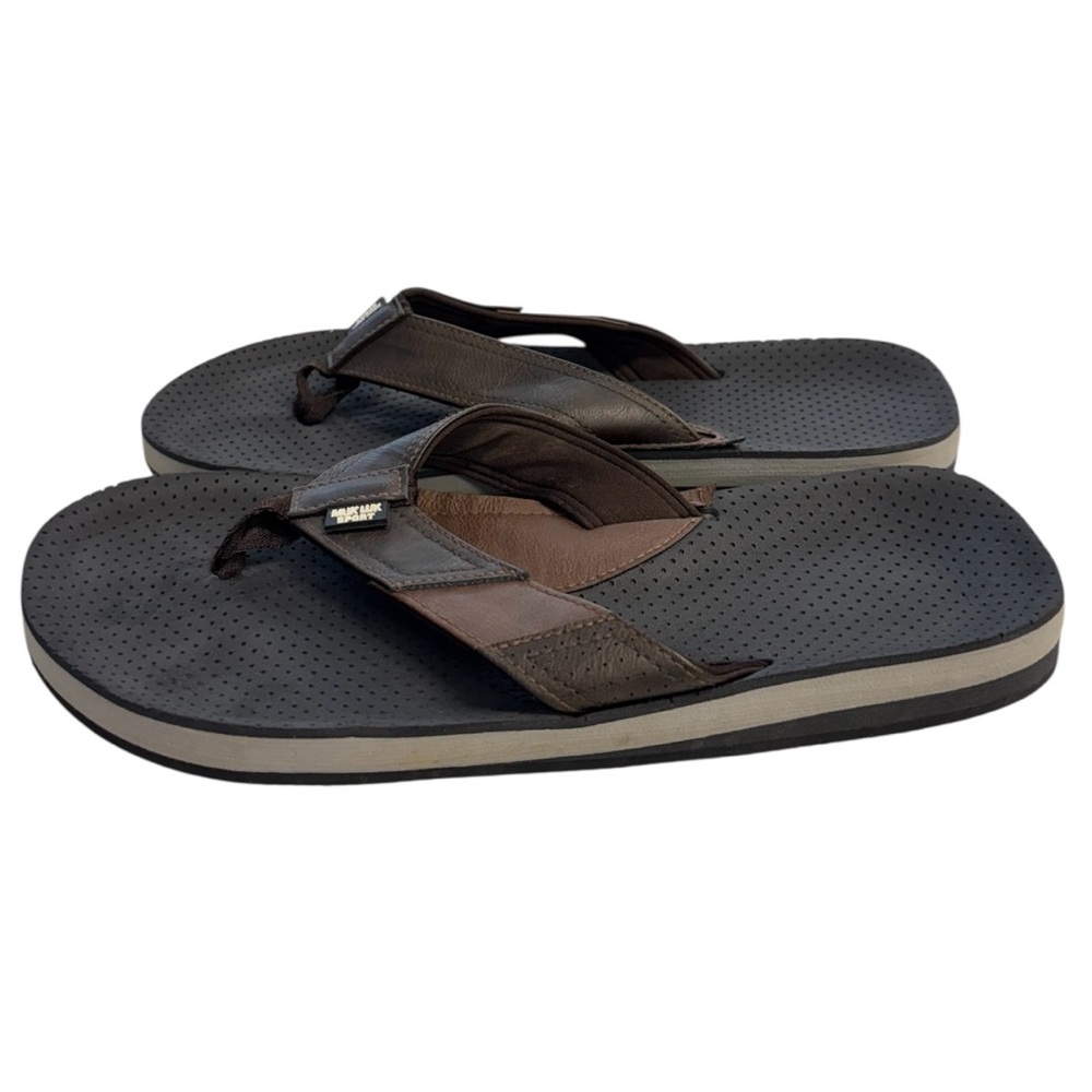 Muk Luks Mason Sport Men's Brown Flip Flops